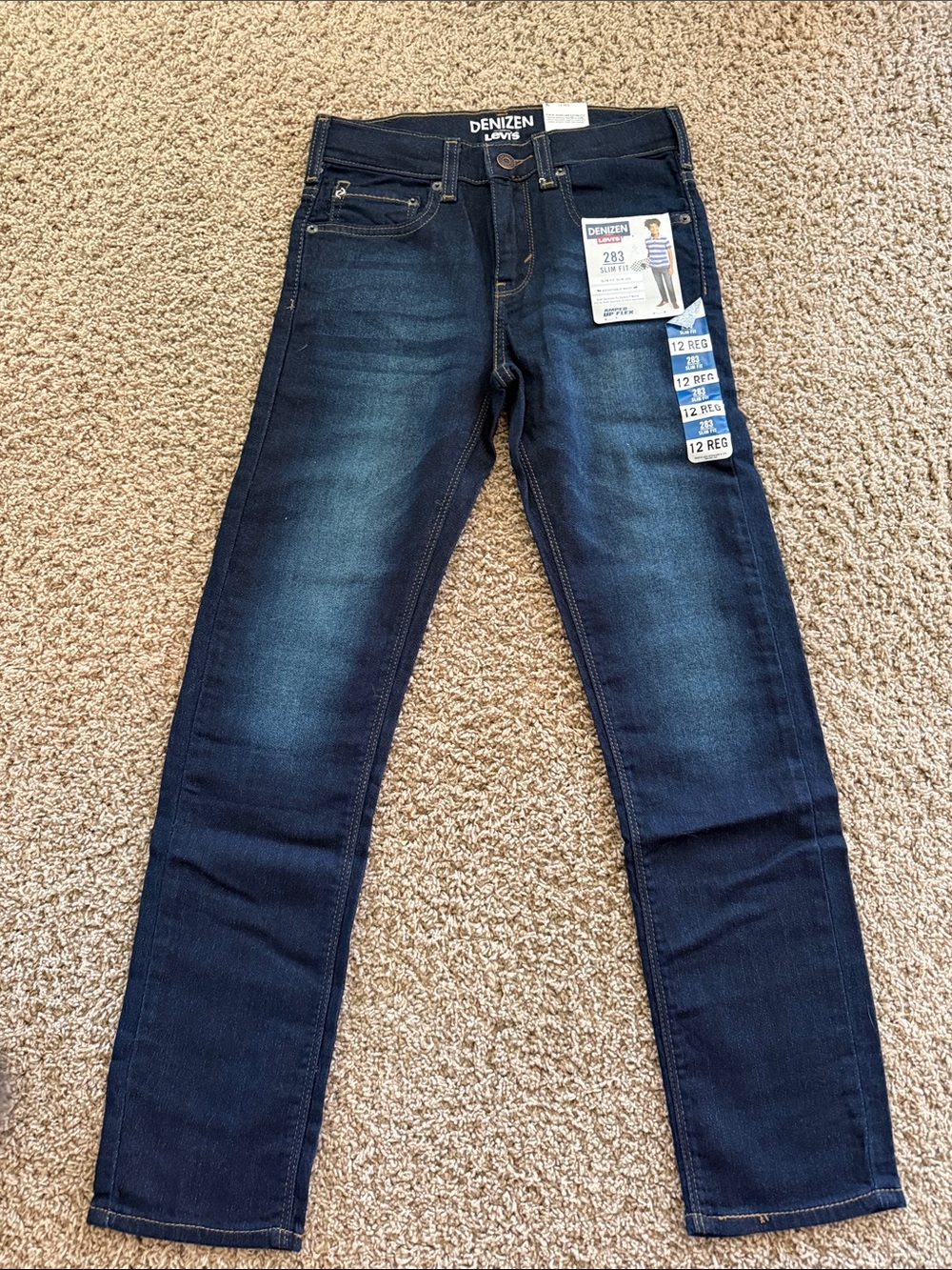 Denizen from Levi's Boys Dark Blue Slim Jeans